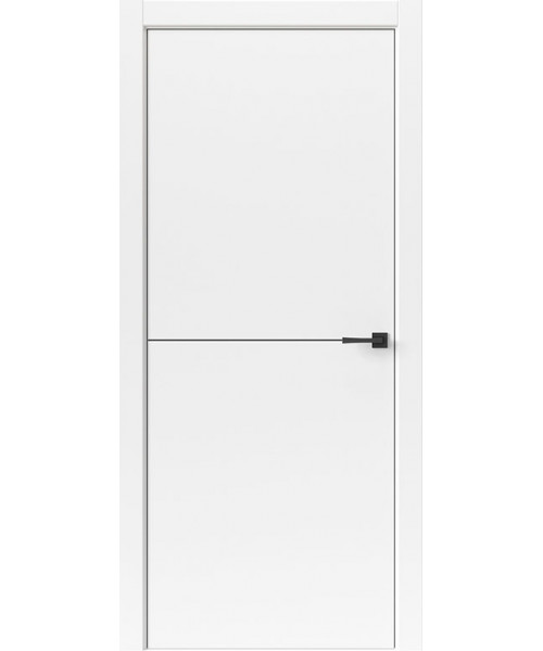 Дверь Тамбурат Лайт Геометрия Tamburat Light Geometry 4302 белый кромка ABS черная